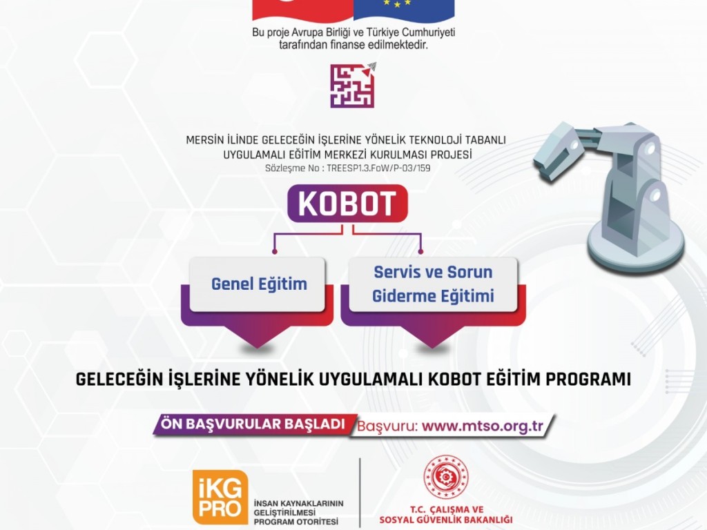 Geleceğin İşlerine Yönelik Uygulamalı Kobot Eğitim Programına Ön Başvurular Başladı!